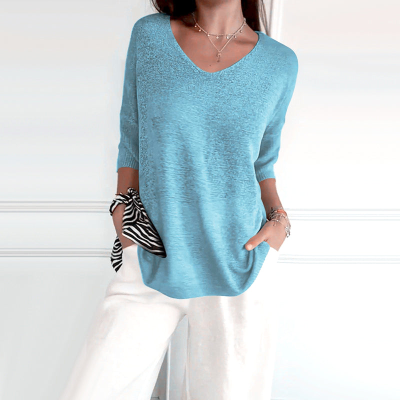 VelloraFlex™ V-Neck Shirt — Experience Effortless Comfort and Confident Style That Moves With You All Day