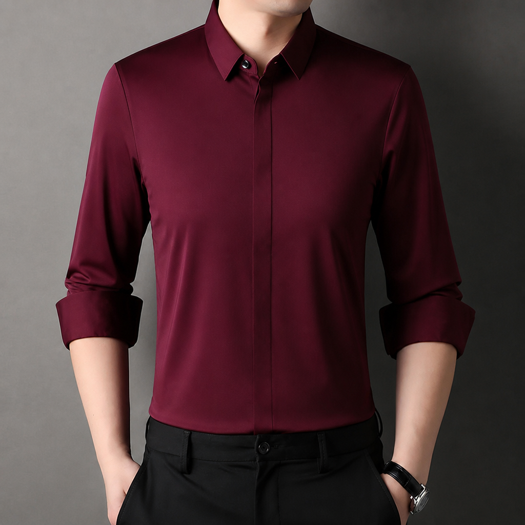 Vantori™ – Wrinkle-Resistant Slim-Fit 4-Way Stretch Dress Shirt