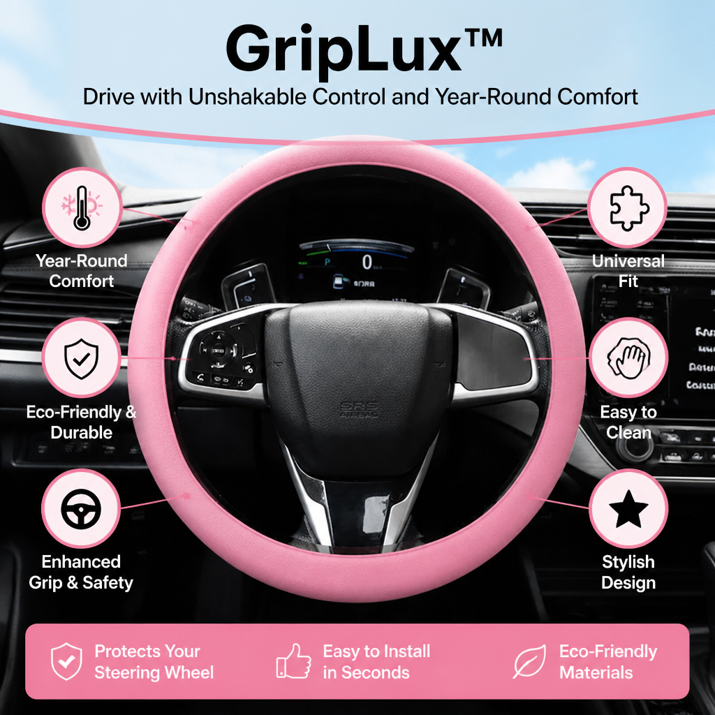 GripLux™ — Drive with Unshakable Control and Year-Round Comfort