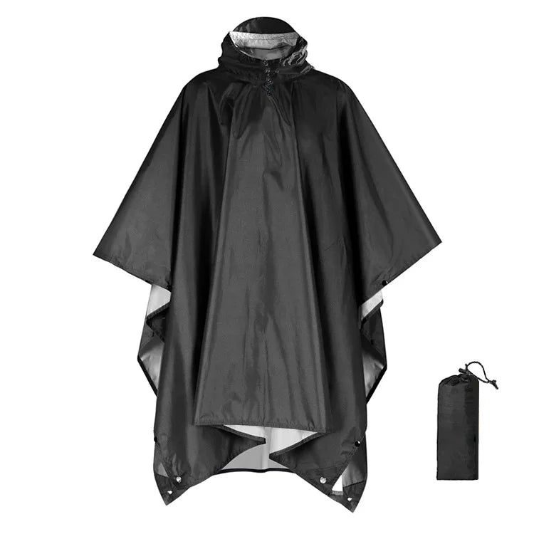 Multi-Functional Waterproof Hooded Poncho – Tarp and Sleeping Bag Protector