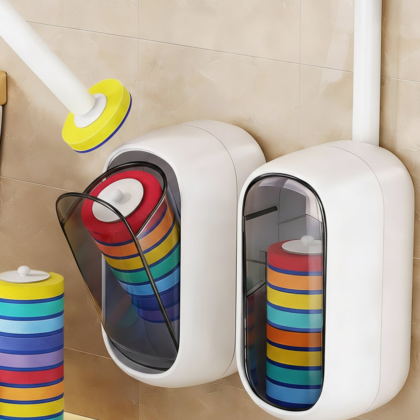 Compact Toilet Cleaning Solution with Sturdy Base