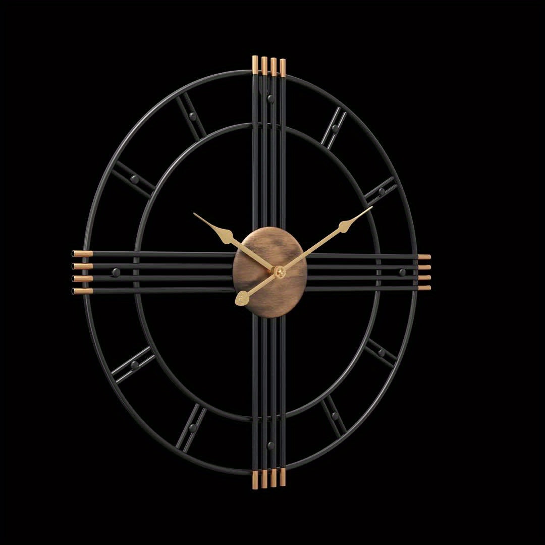 Geometric Harmony Wall Clock: Silent & Stylish Timepiece