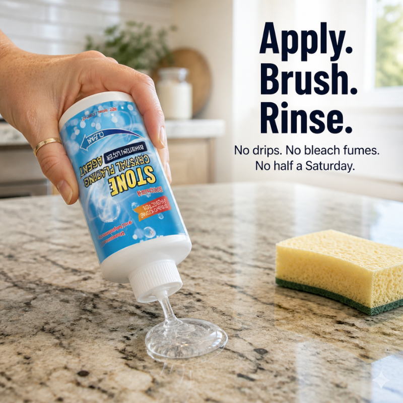 CrystalSure™ — Remove Years of Stains and Lock in Stone Shine Fast