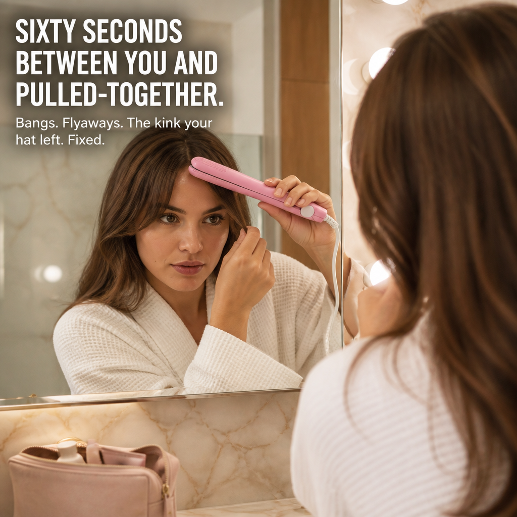 LumeaCurve™ Mini Styler — Sleek Bangs, Control Frizz & Revive Waves Anytime
