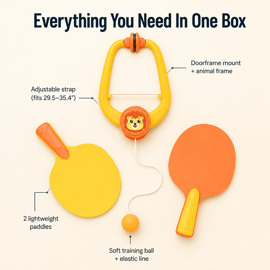 PlayBurst™ — Attach a Pong Game to Any Doorframe in Just 60 Seconds
