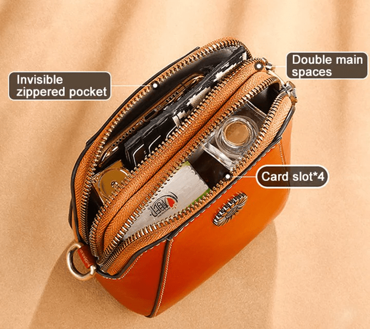 VioraLux™ Leather Crossbody — Command Attention with Timeless Elegance and Effortless Confidence