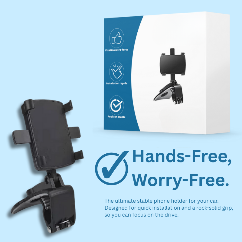 GripMaster™ — Drive Confidently with a Phone Mount That Holds Tight Through Every Bump