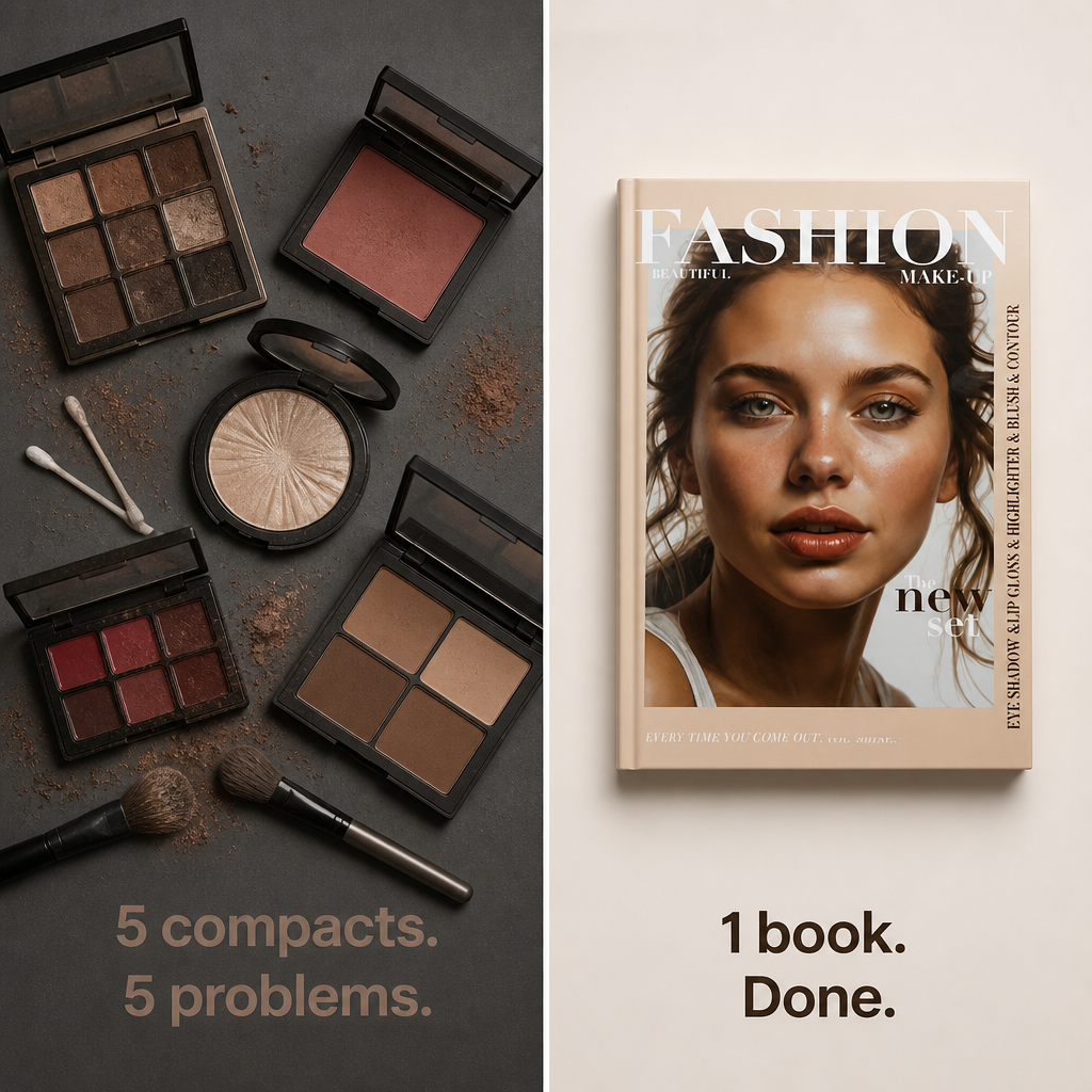Lumiéra Palette™ — Tote a Complete 67-Color Makeup Studio in a Sleek Book
