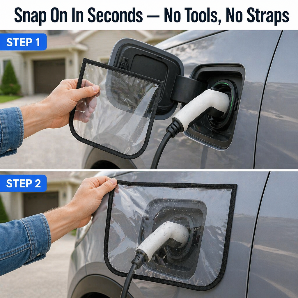 RamoraEdge™ — Stay Bone-Dry at Your EV Charging Port Whatever the Weather