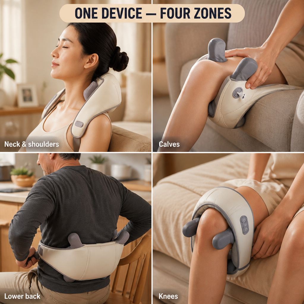SensaWave™ — Melt Away Neck and Shoulder Knots With Warm Shiatsu Hands