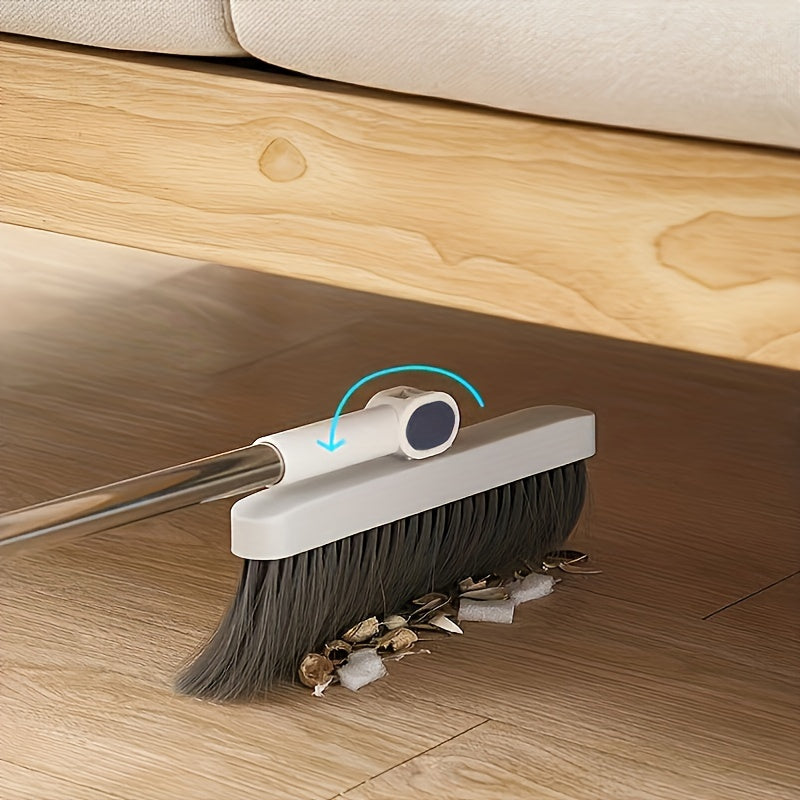 SwiftSweep Elite – Versatile Broom & Dustpan Combo with Hair Removal Teeth