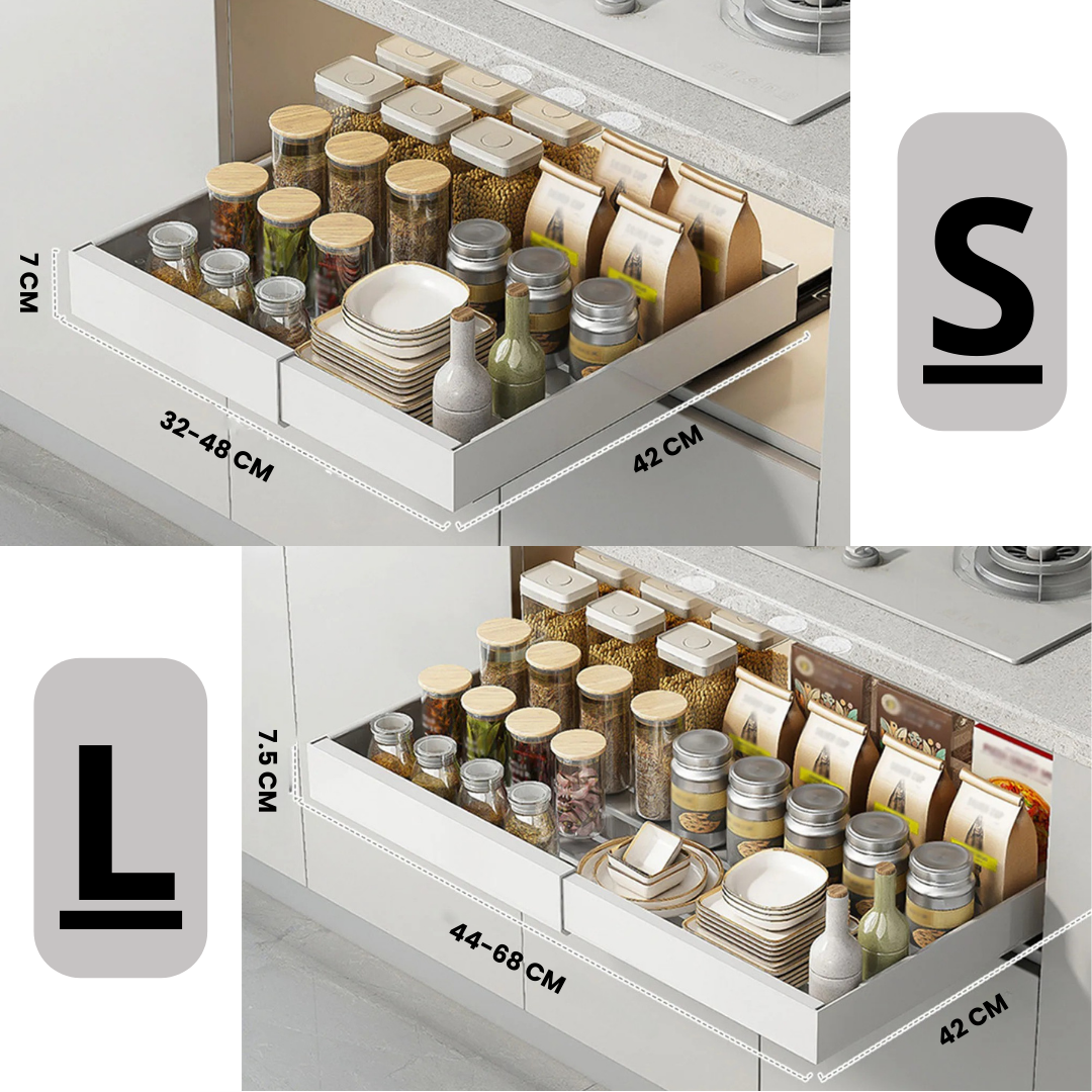 GlideNest™ — Transform Cluttered Cabinets Into Calm, Effortless Order