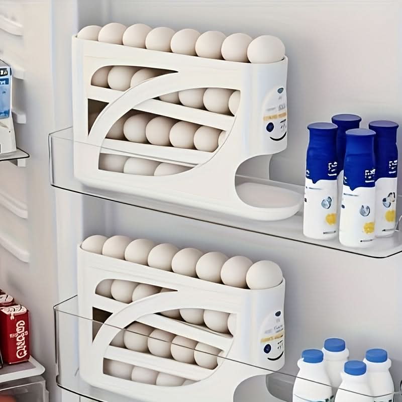 4-Level Rolling Egg Storage Organizer
