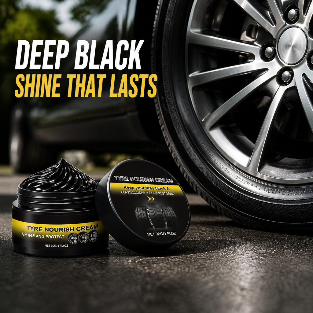 MidnightSheen™ — Instantly Revive Tires with Lasting Deep Black Shine and Rugged UV Defense