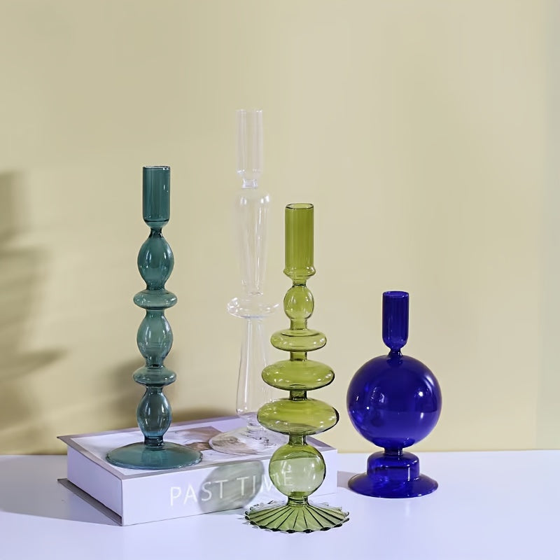Elegant Glass Candle Holder and Vase for Modern Decor