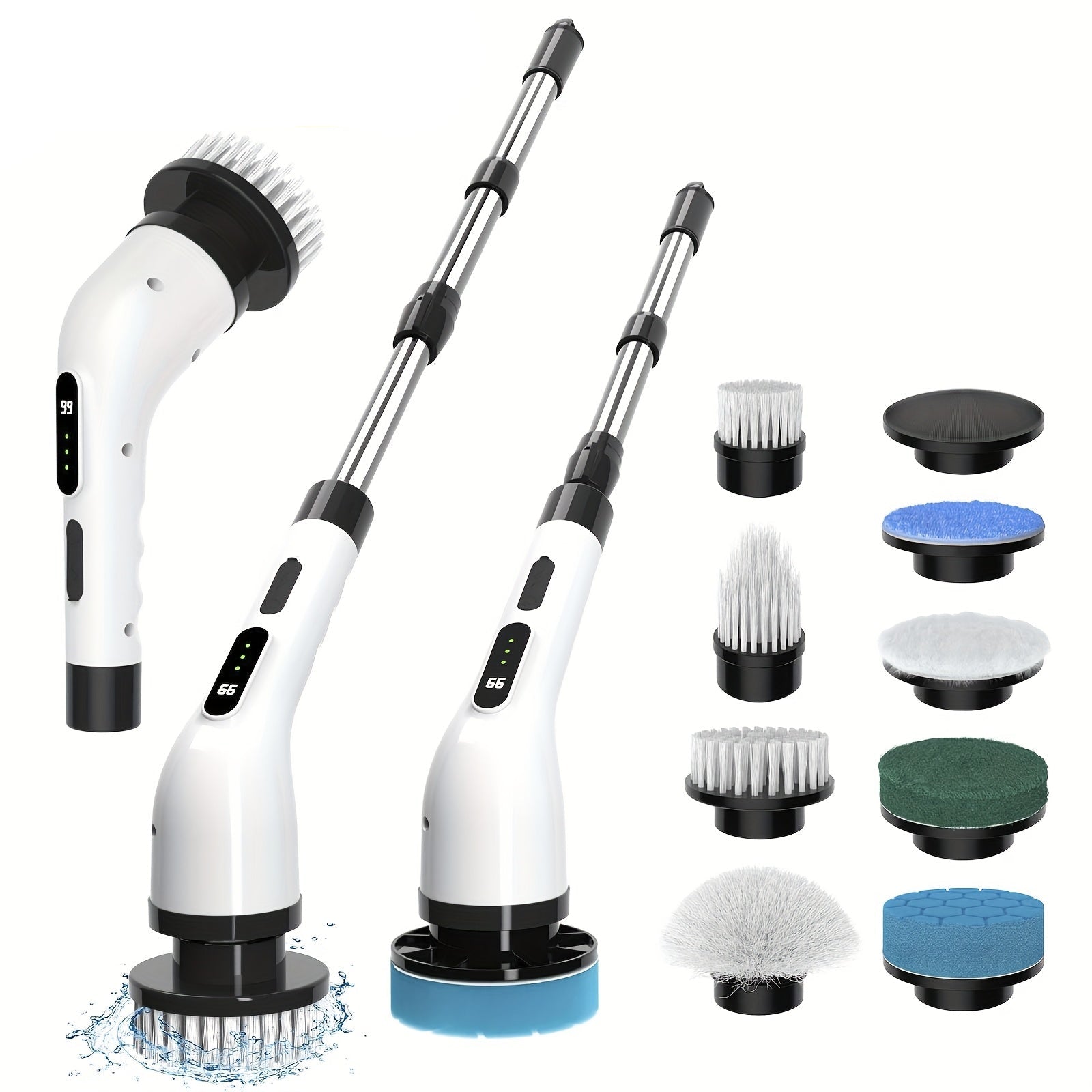 SparkClean - 9-in-1 Electric Cleaning Brush Toolkit for Home & Auto