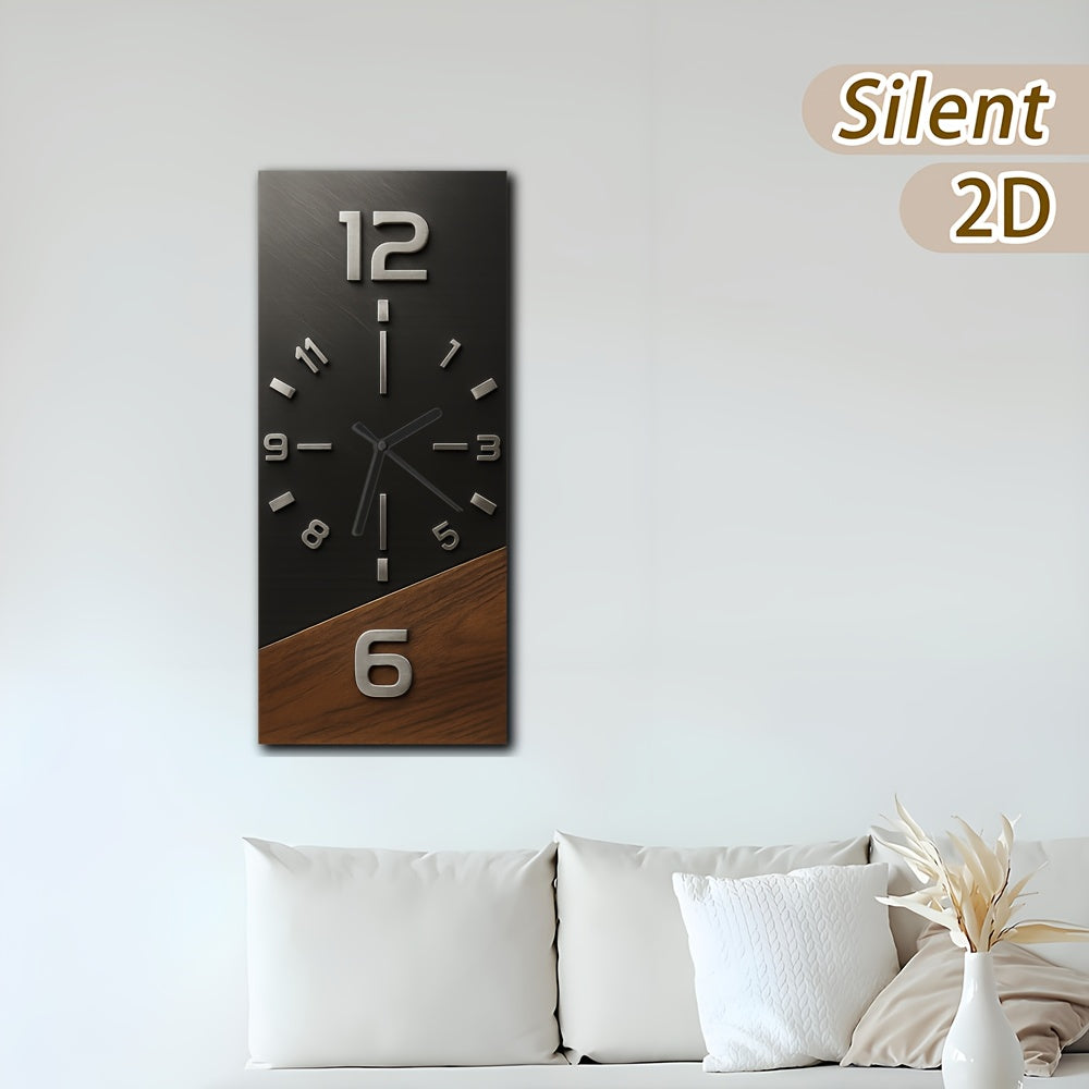 Natural Elegance - Stylish Wooden Wall Clock with Contrast