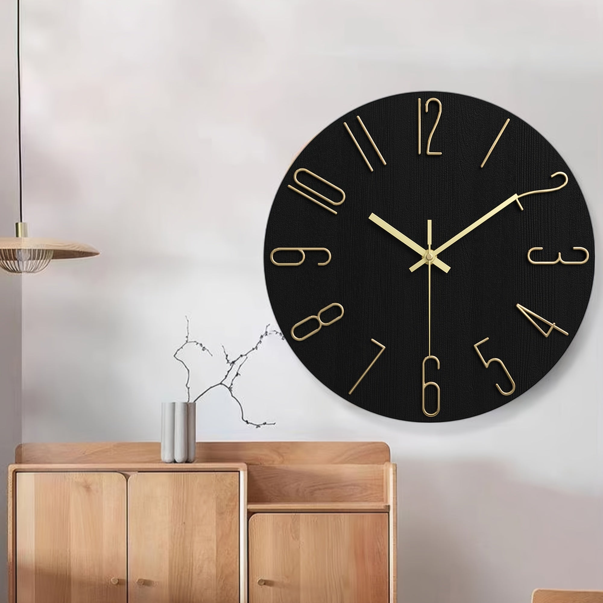 AuraTime - Elegant Round Wall Clock with Stylish Rimless Design