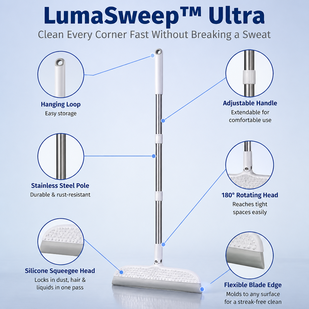 LumaSweep™ Ultra — Clean Every Corner Fast Without Breaking a Sweat