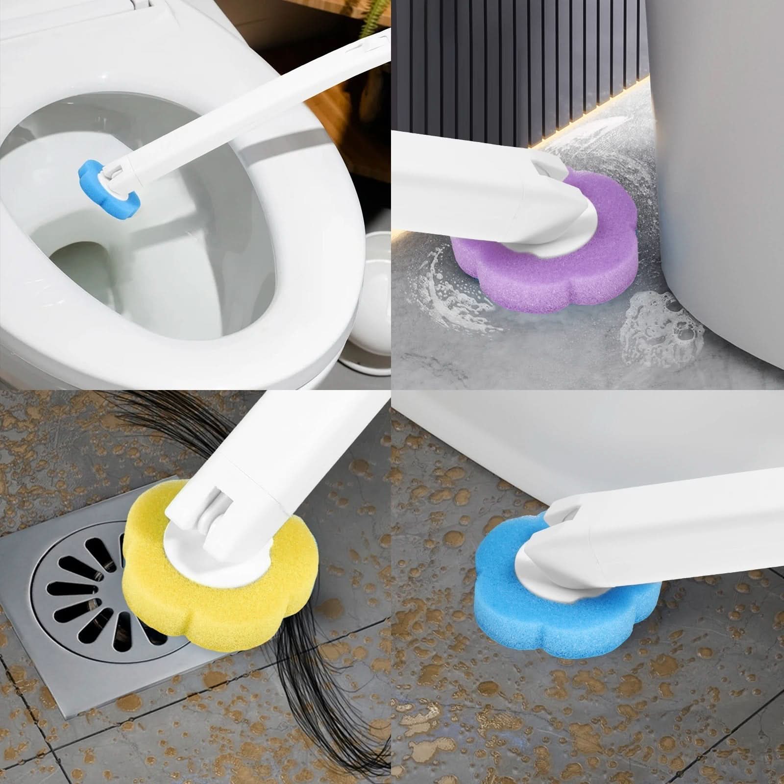 Disposable Toilet Brush Cleaning Set