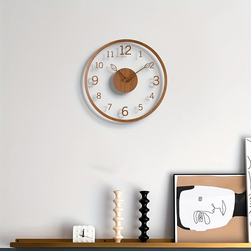 AeroLeaf Wall Clock – Contemporary Floating Design