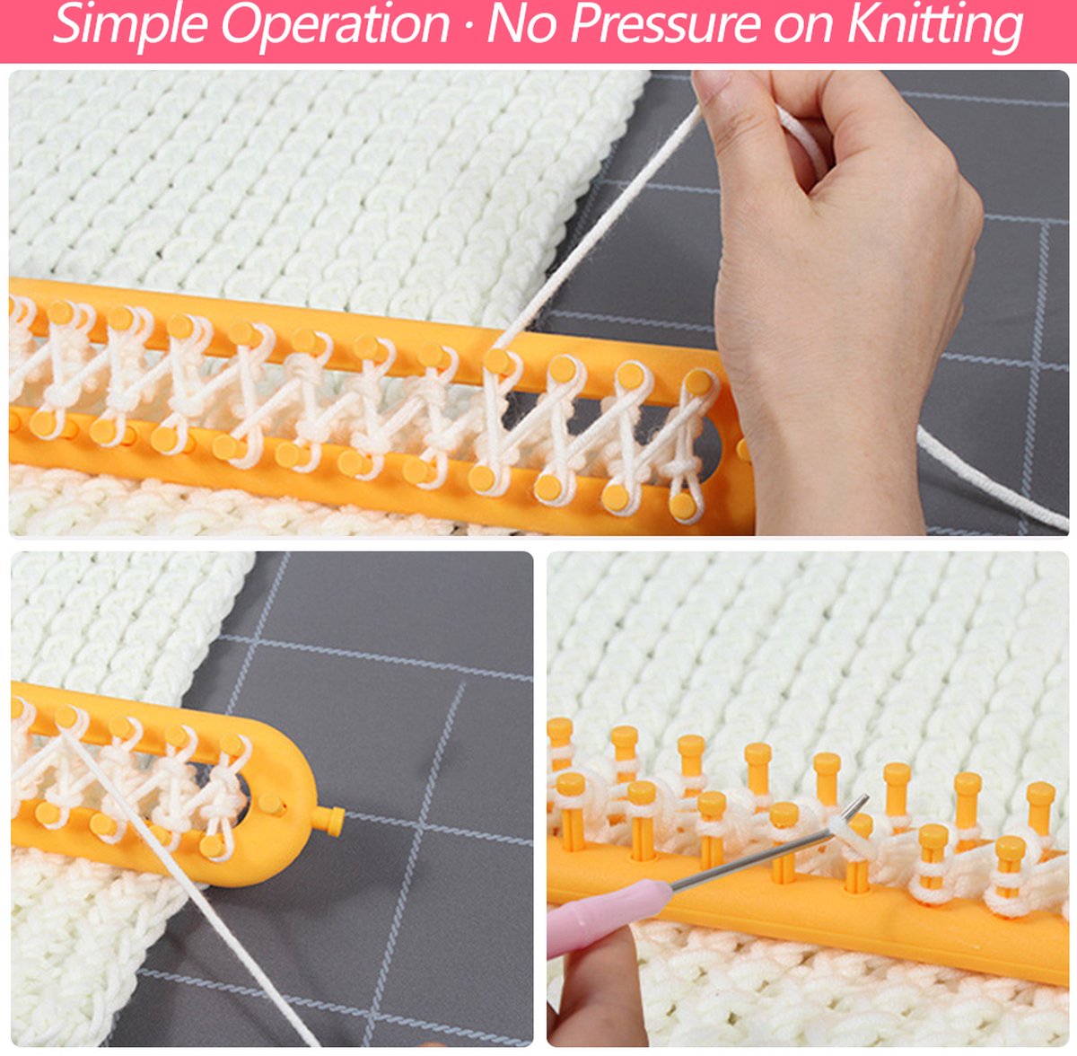 Knitting Loom Without Needles | Simple Wrapping Technique | Compact, Portable Build | LoopCraft