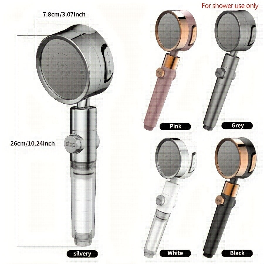 AquaBliss – Versatile High-Pressure Shower Head with 3 Spray Options