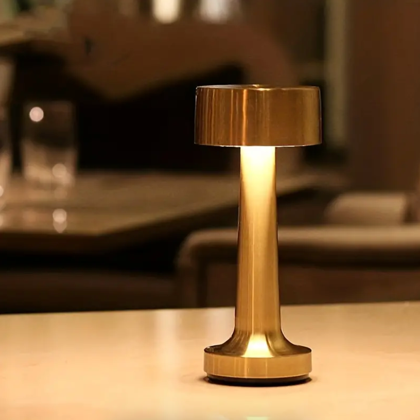 Wireless Dimmable LED Rechargeable Table Lamp ModernArt – Contemporary Touch Control | Living Room | Reading Lamp | Bedside Lamp