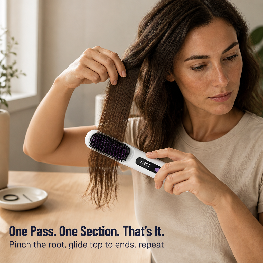 CordMaster™ — Tame Mid-Day Frizz Anywhere, No Cord or Outlet Needed