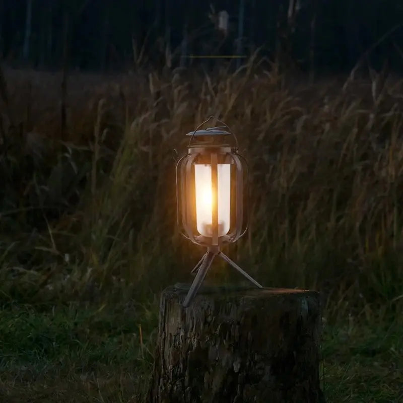 Solar-Powered Lantern with 4 Settings – Ideal for Camping & Garden Gatherings