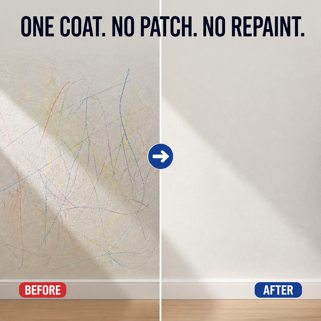 VeroCraft™ — Conceal Cracks, Scuffs & Marks Without Repainting the Wall