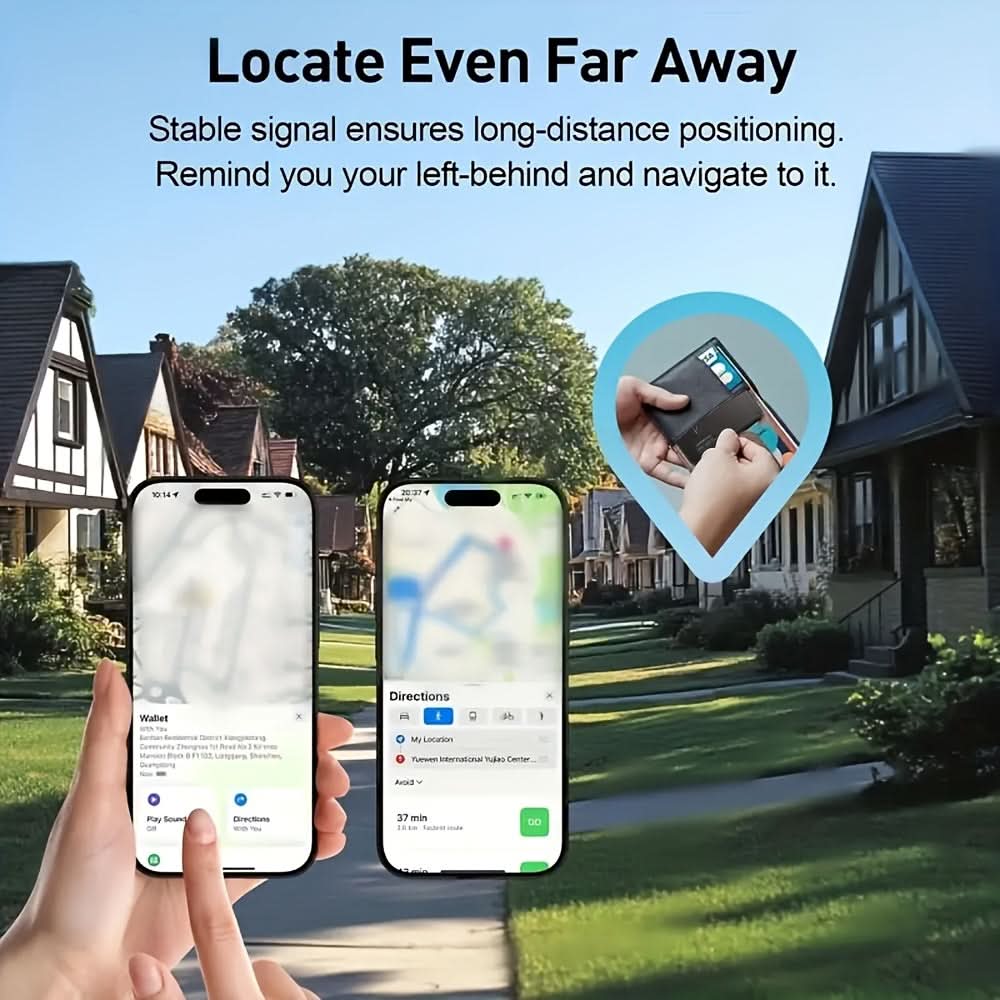 Smart Wallet Tracker Card – Slim Design for Easy Carry