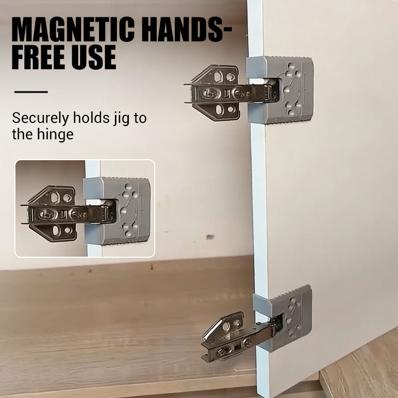 PrecisionGrip™ — Lock in Perfect Hinge Placement for Flawless Cabinet Doors Every Time