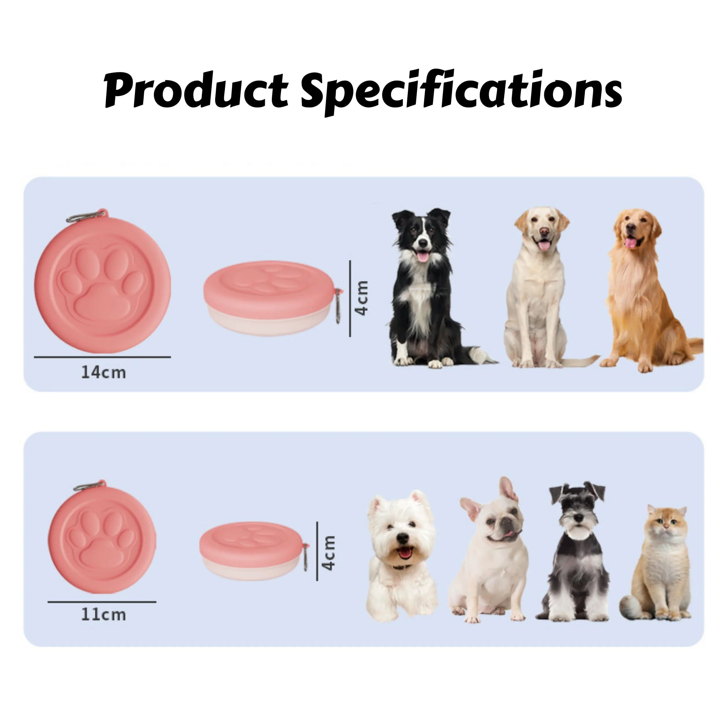 Collapsible Travel Pet Bowl for Outdoor Use
