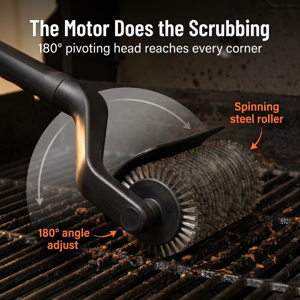 TurboGrillPro™ — Whirl Away Stubborn Grease Fast, Zero Scrubbing Needed
