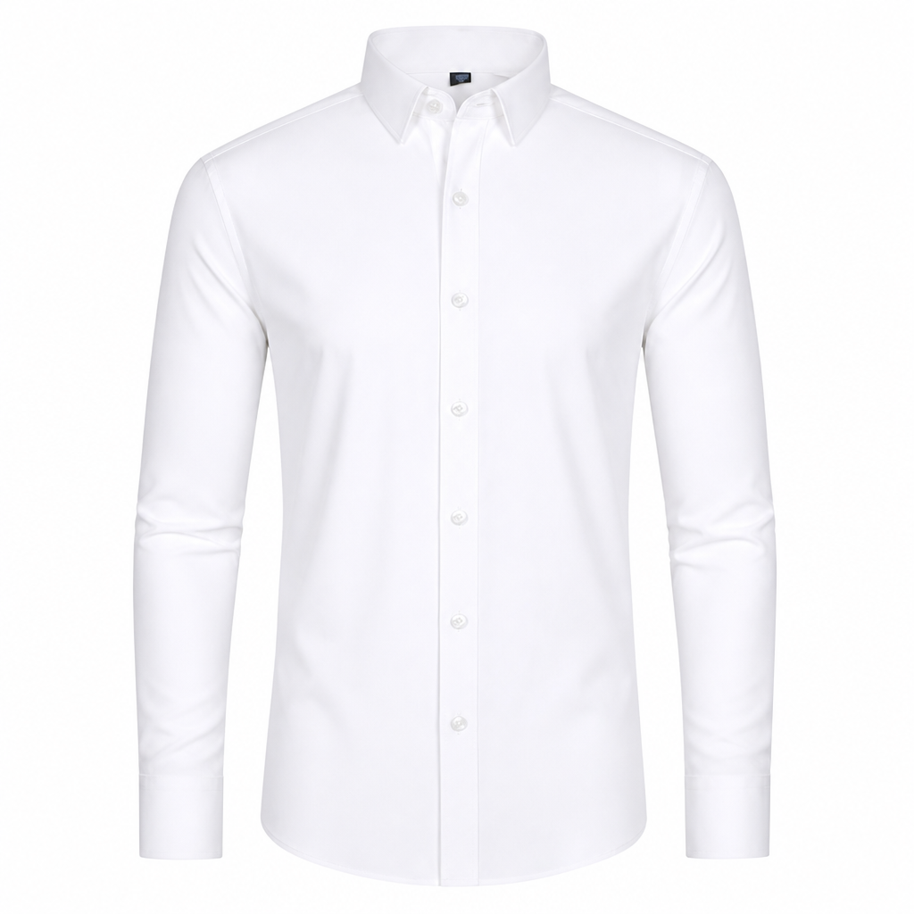 RevoStretch™ – Smooth Stretch Button-Down Shirt with Wrinkle-Resistant Silky Sheen
