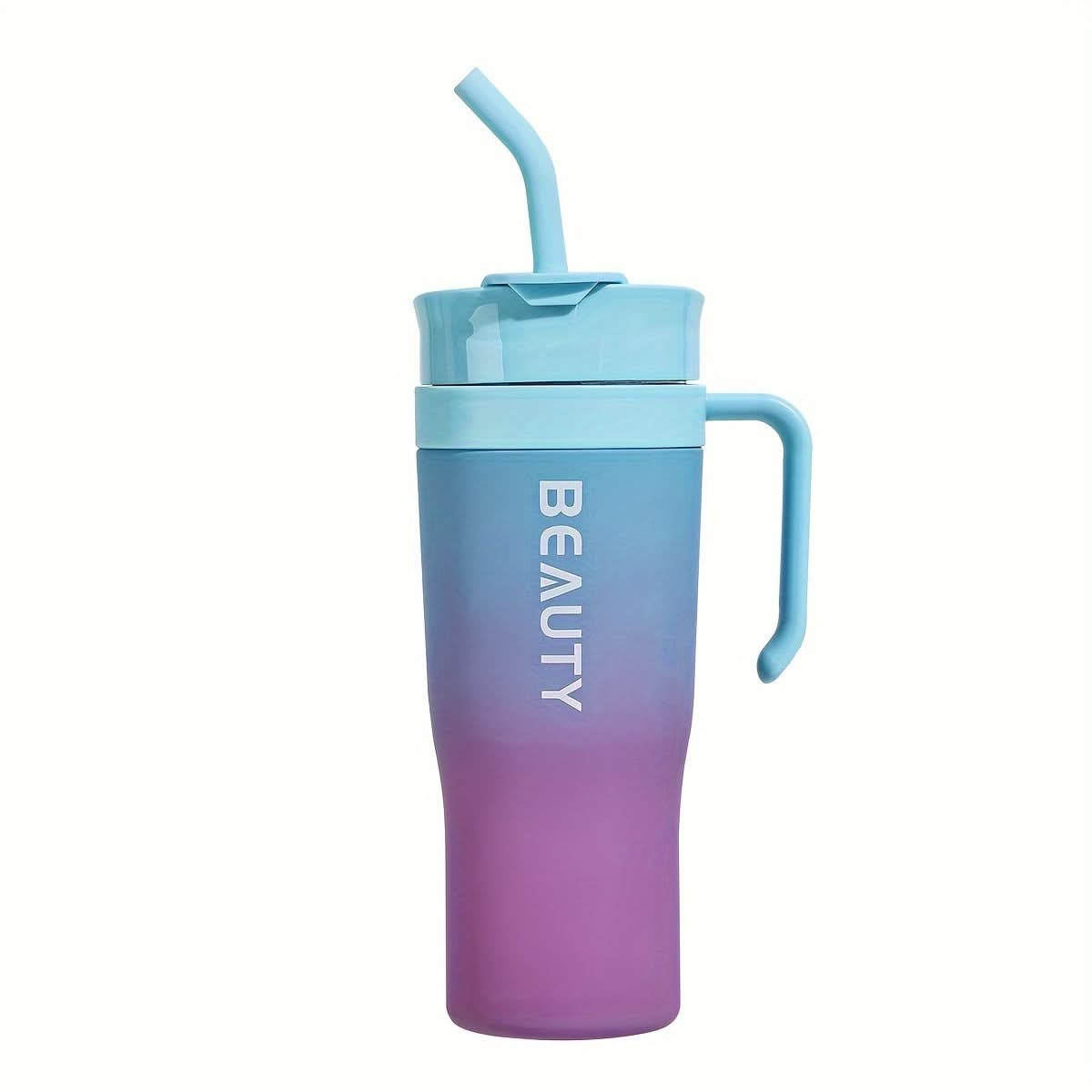 Large Capacity Tumbler Cup with Straw