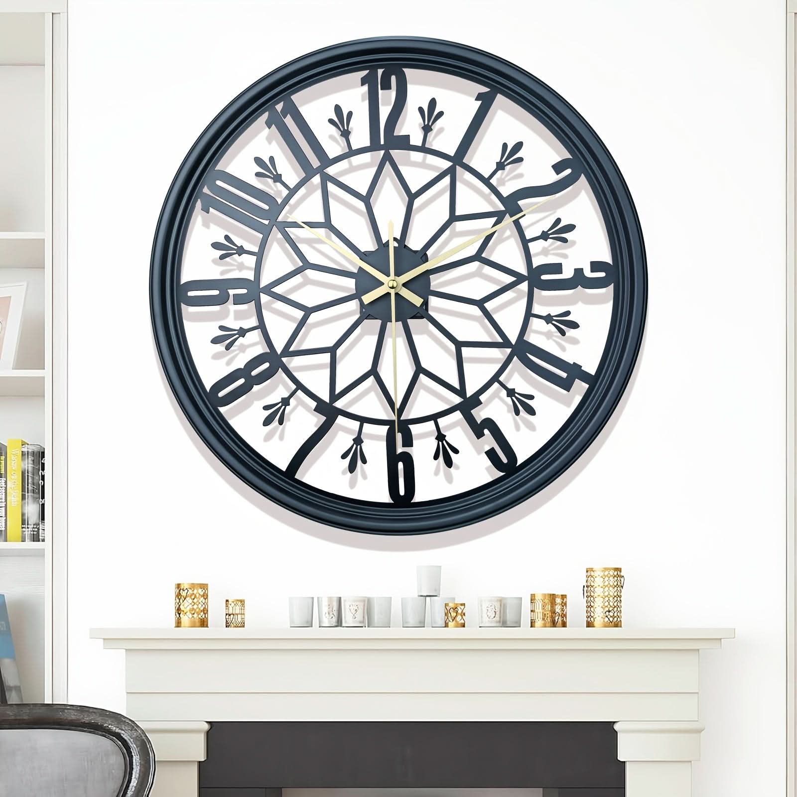 40 cm Contemporary Iron Wall Clock in Modern Design