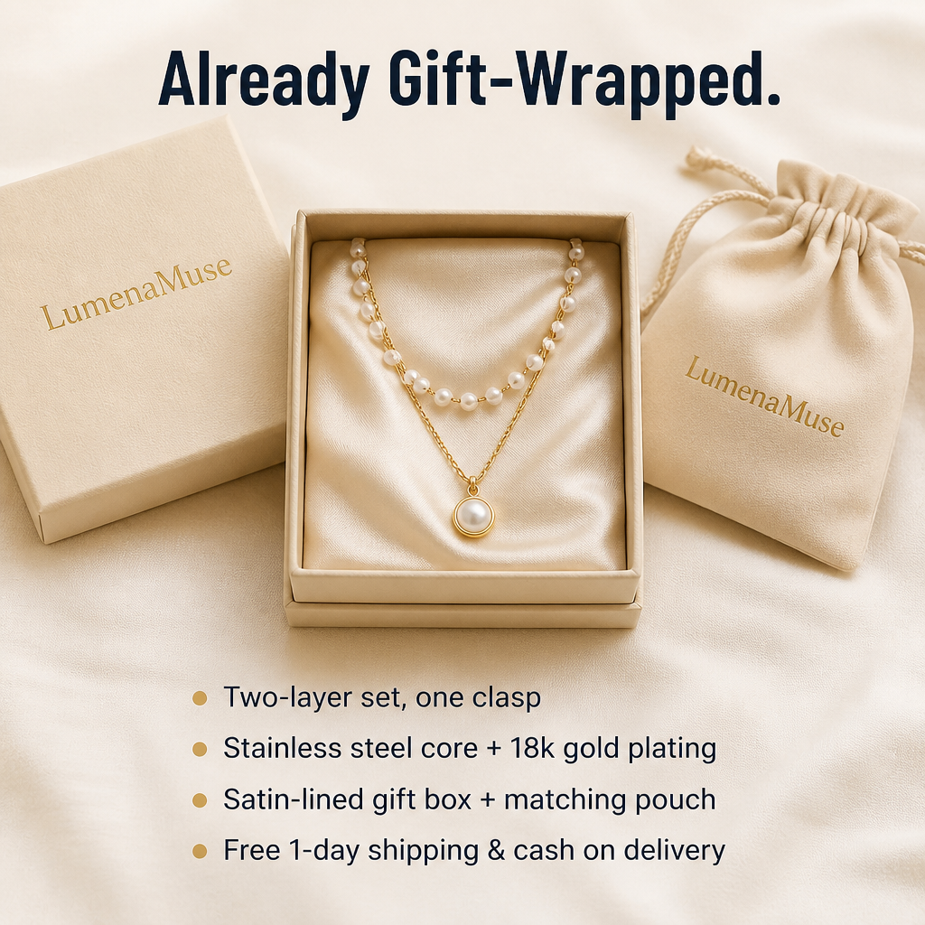 LumenaMuse™ — Rock the Layered Pearl Style Minus Tangled Chains