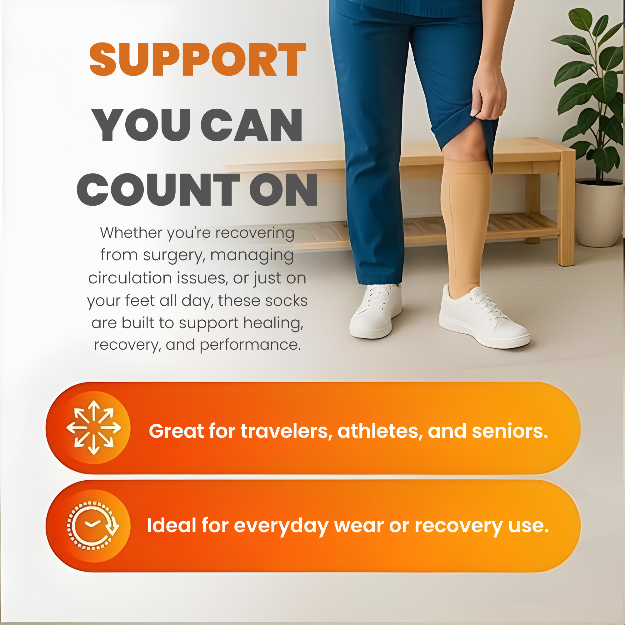 SilvaStride™ — Effortless Comfort That Frees Your Legs All Day Long