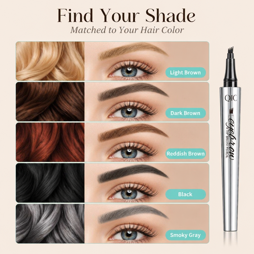 BrowLuxe™ — Draw Hair-Like Brows in 60 Seconds Using 4-Prong Microblade Tip