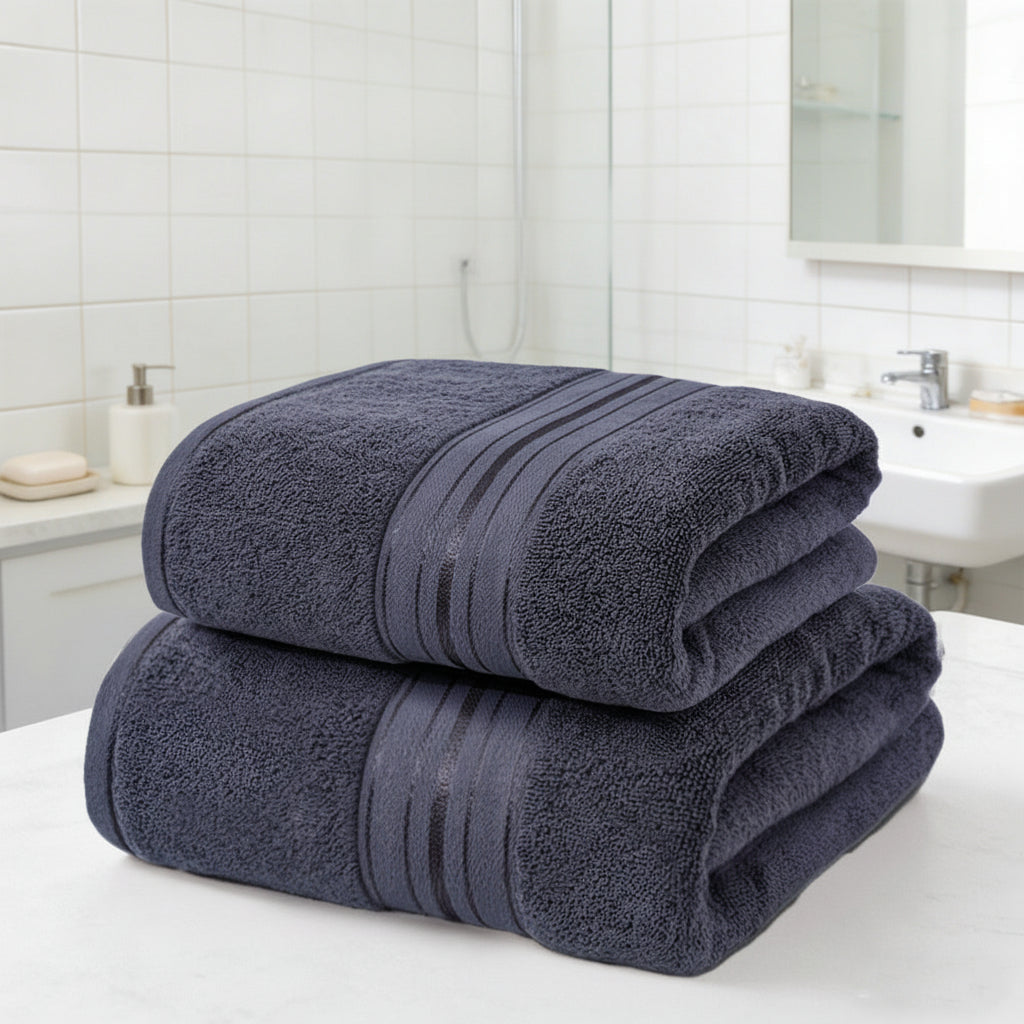 Luxurious Quick-Dry Cotton Towel Set for Everyday Elegance