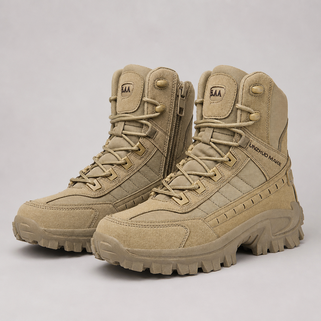 VortexTrail™ – Tactical Side-Zip Boots Featuring Anti-Slip Durable Sole
