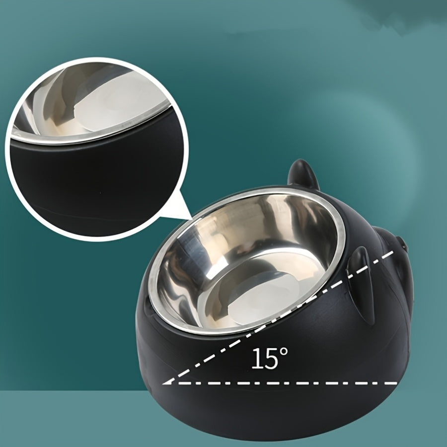 PawPal - Elevated Stainless Steel Pet Feeding Station with Dual Bowls