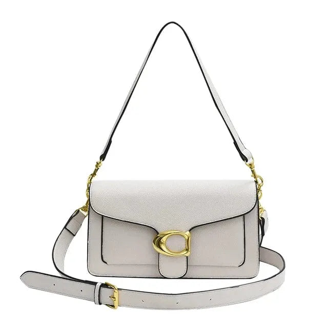 Sophisticated Vegan Leather Handbag with Versatile Strap