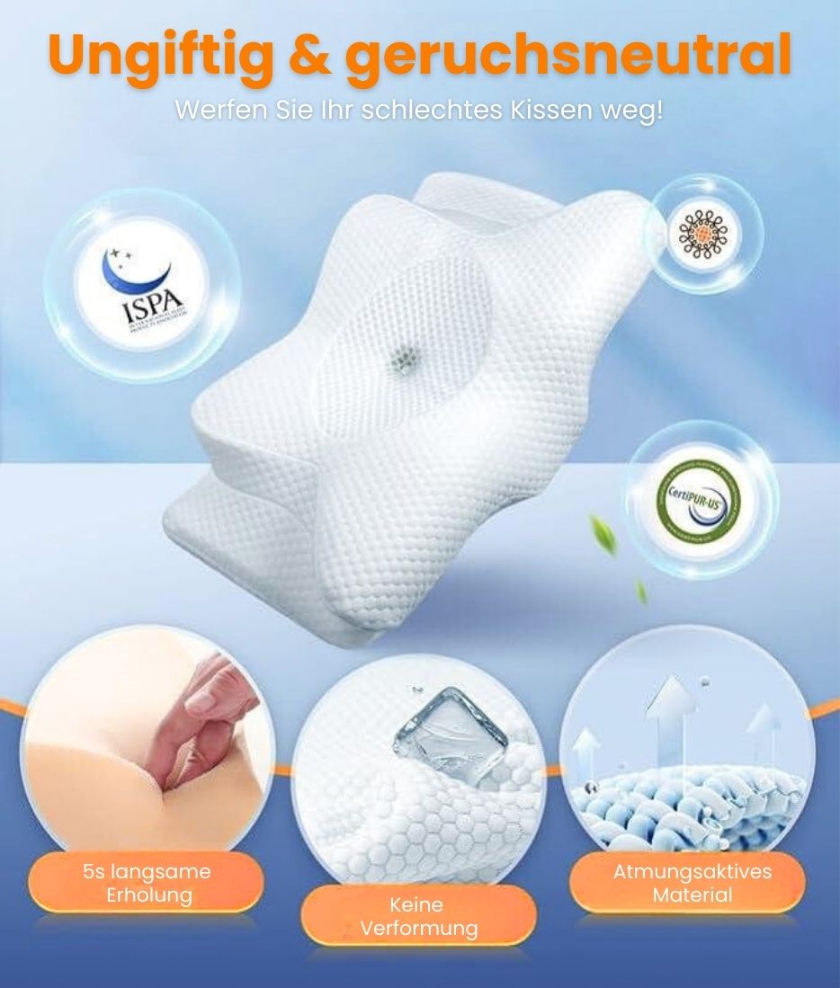 ComfortRest | Ergonomic Pillow for All Sleep Positions