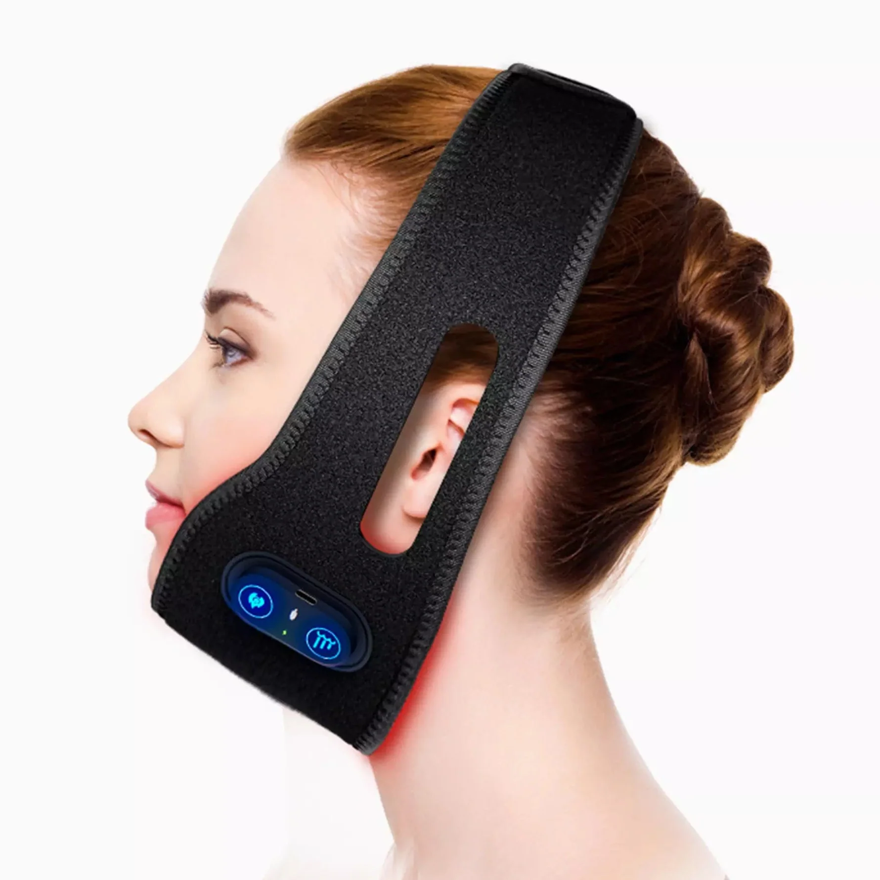 Sculpting Light Therapy Belt for a Defined Jawline