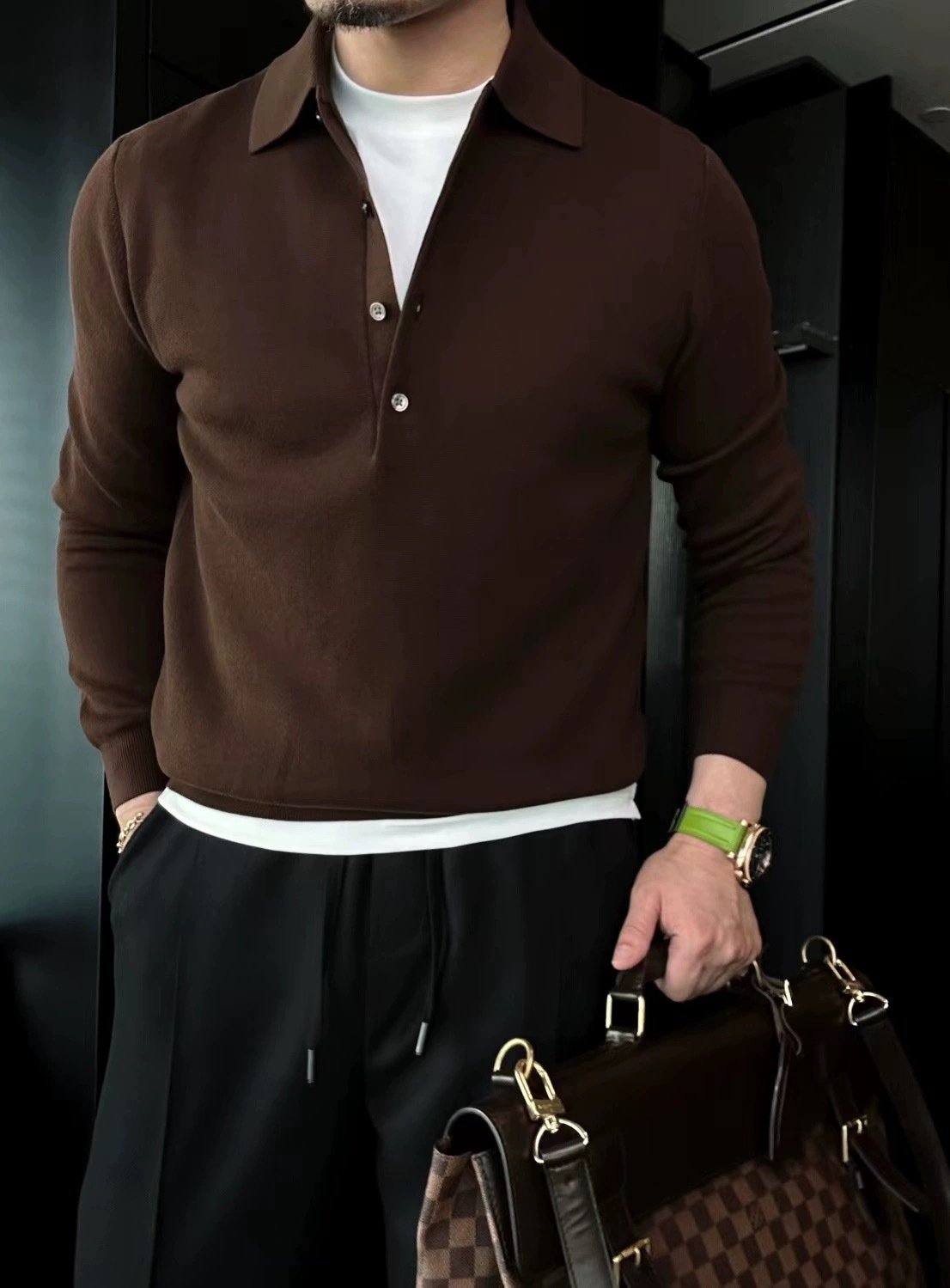 Ramrova™ Knit Polo Sweater — Feel Sharp and Fresh All Day Without Sacrificing Comfort