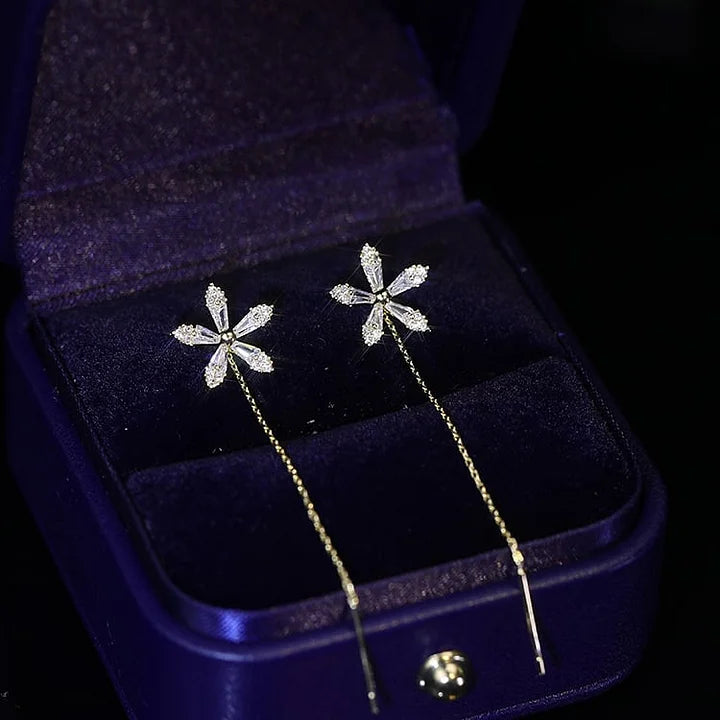 Celestara™ Floral Tassel Earrings — Radiate Unstoppable Glamour and Featherlight Confidence
