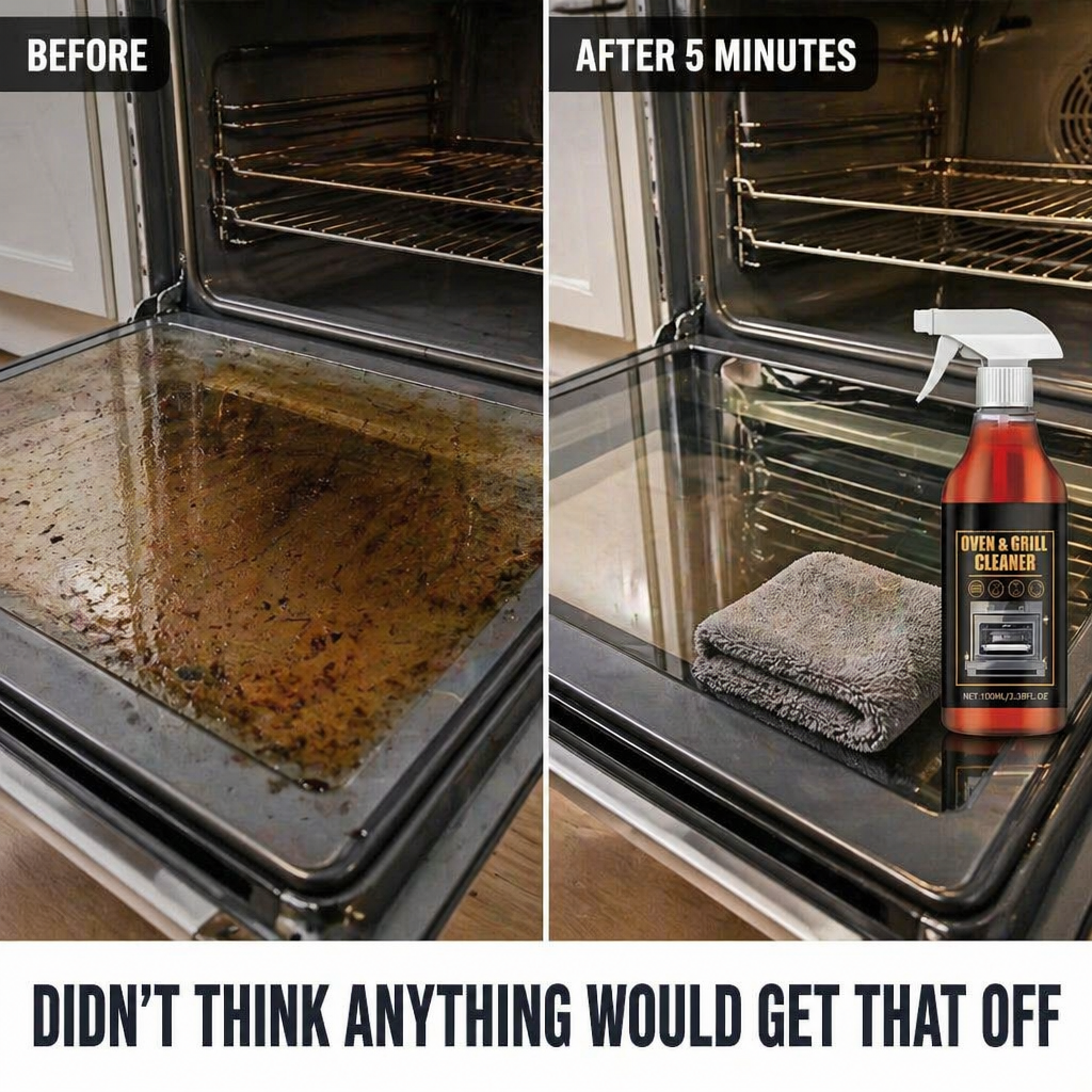 FlareClean™ — Break Down Year-Old Oven Grease in Just 5 Minutes